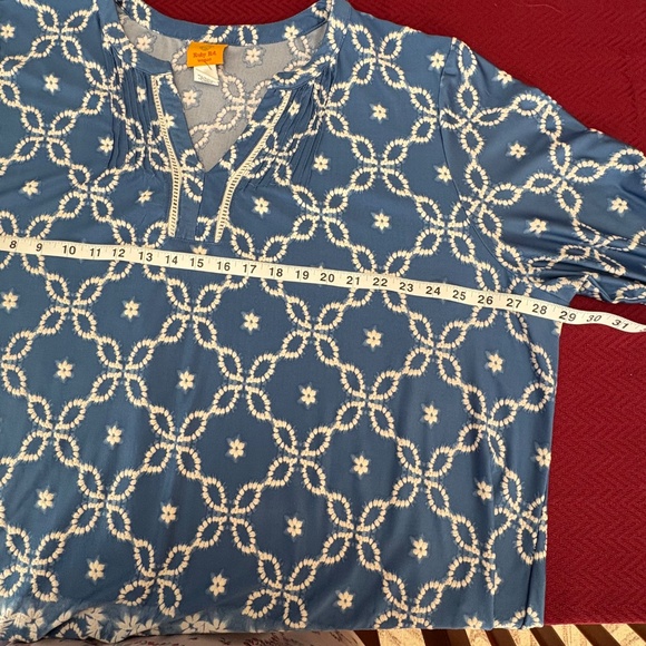 Ruby Rd. Women's Plus Size Printed Top, Size 3X - Picture 9 of 11